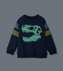 Hatley Boys Dino Glow Pullover Sweatshirt