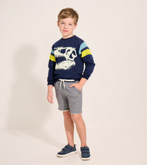 Hatley Boys Dino Glow Pullover Sweatshirt