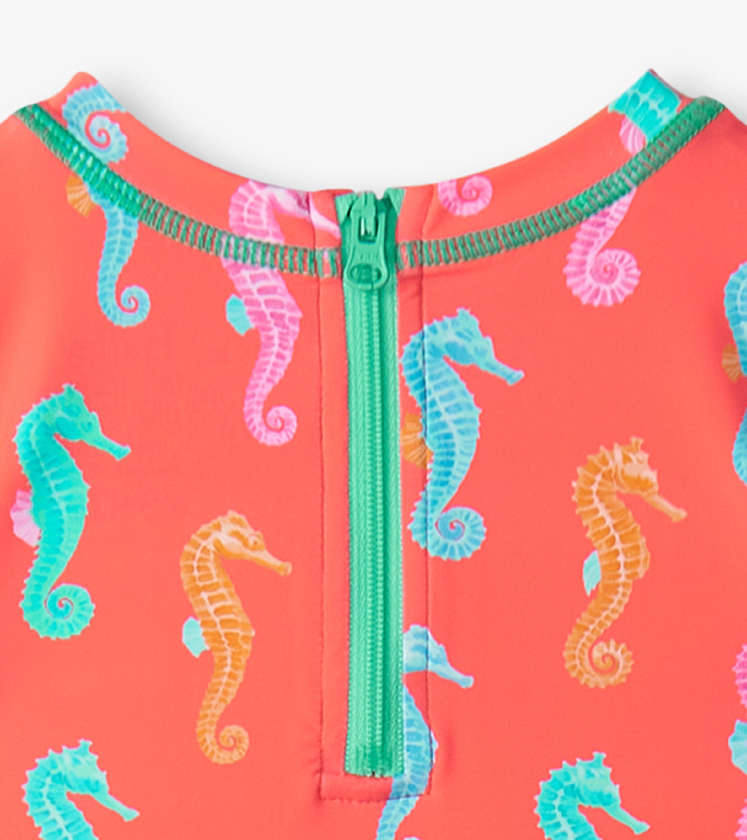 Hatley Baby Girls Painted Sea Rashguard Swimsuit
