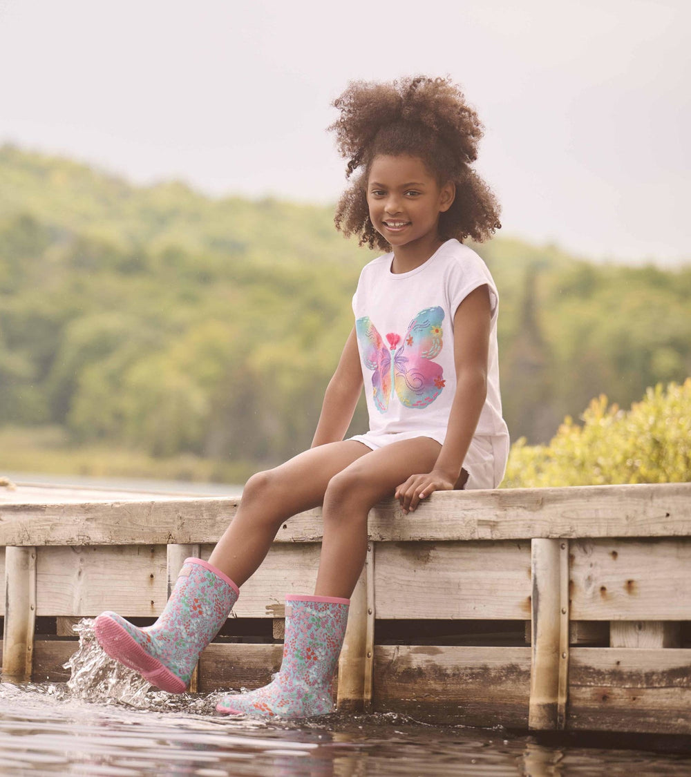 Hatley Girls Painted Butterfly Relaxed T-Shirt