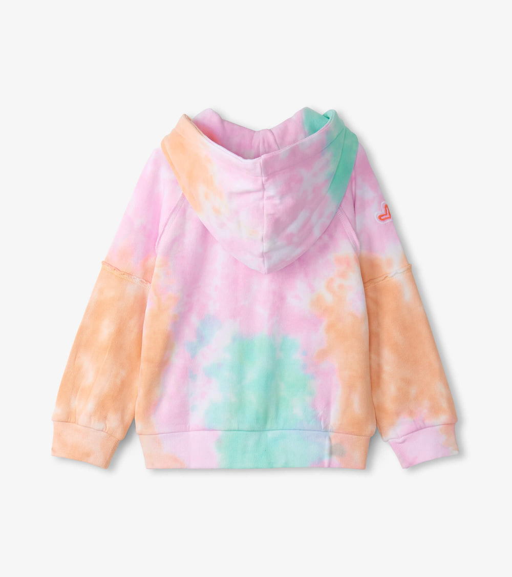 Hatley Girls Summer Waves Tie Dye Hoodie