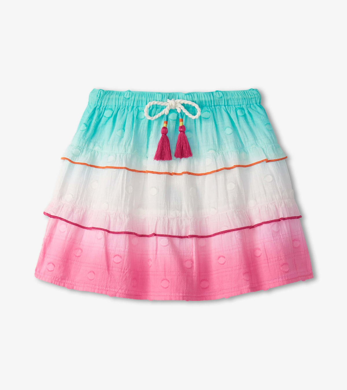 Hatley Girls Summer Waves Tiered Skirt