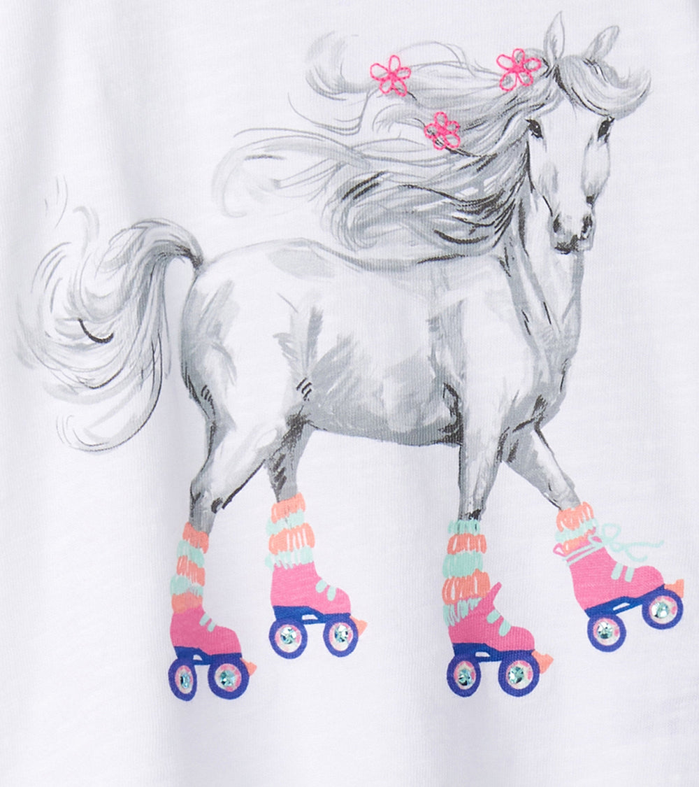 Hatley Girls Roller Skates Graphic Tee