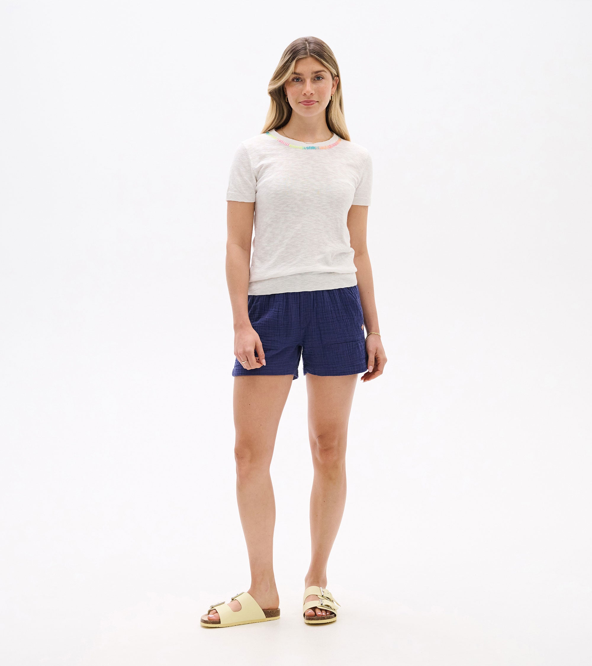 Hatley Simone Knit Tee - White