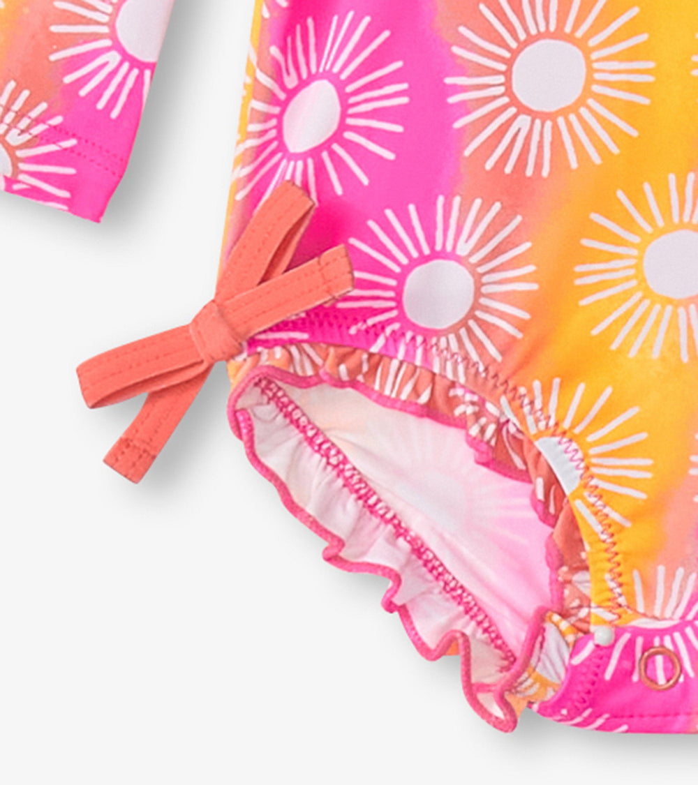 Hatley Baby Girls Sunshine Rashguard Swimsuit