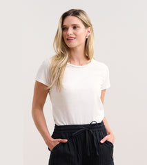 Hatley Braided Neck Tee - White
