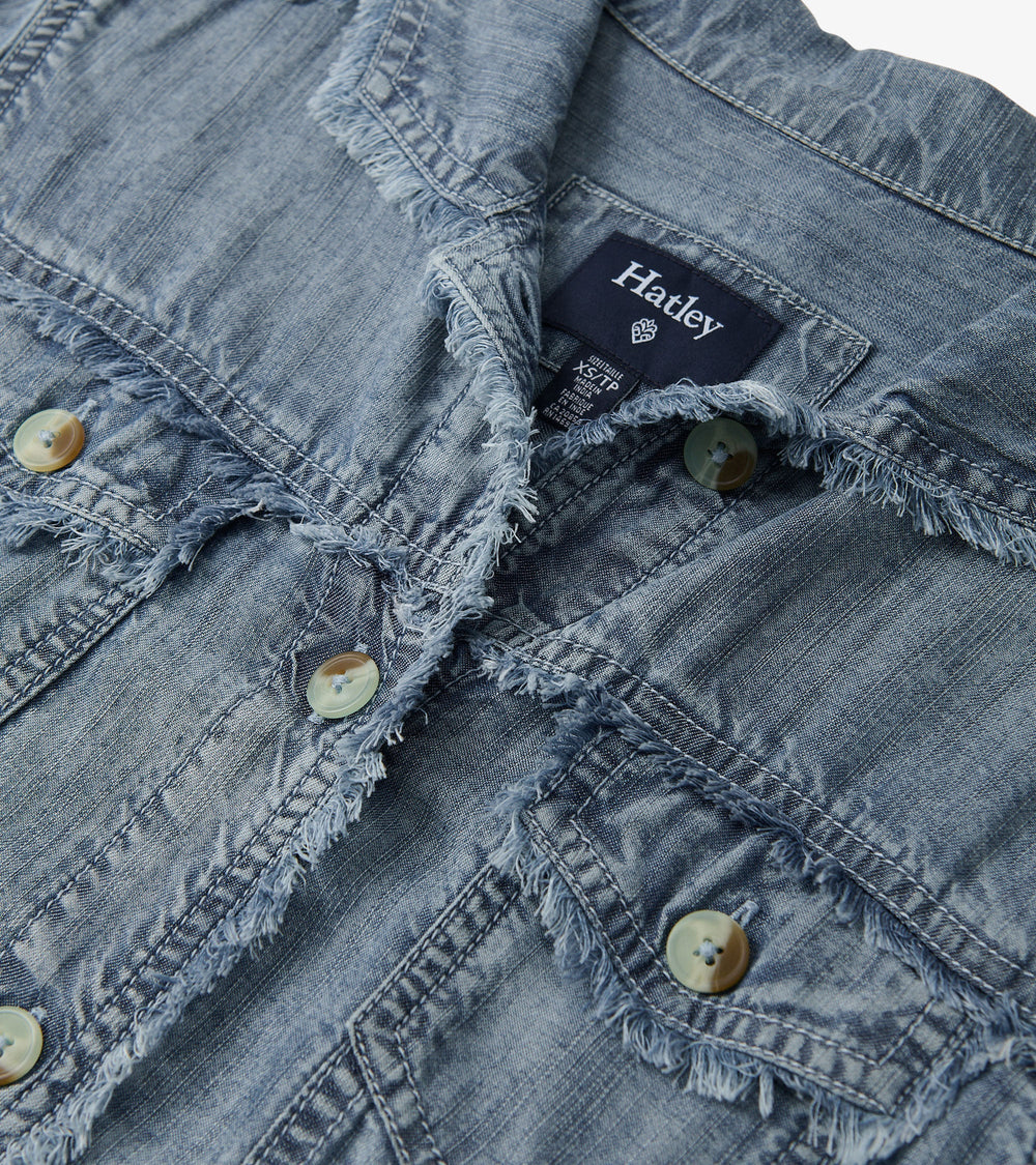Hatley Tencel Jacket - Blue Acid Wash