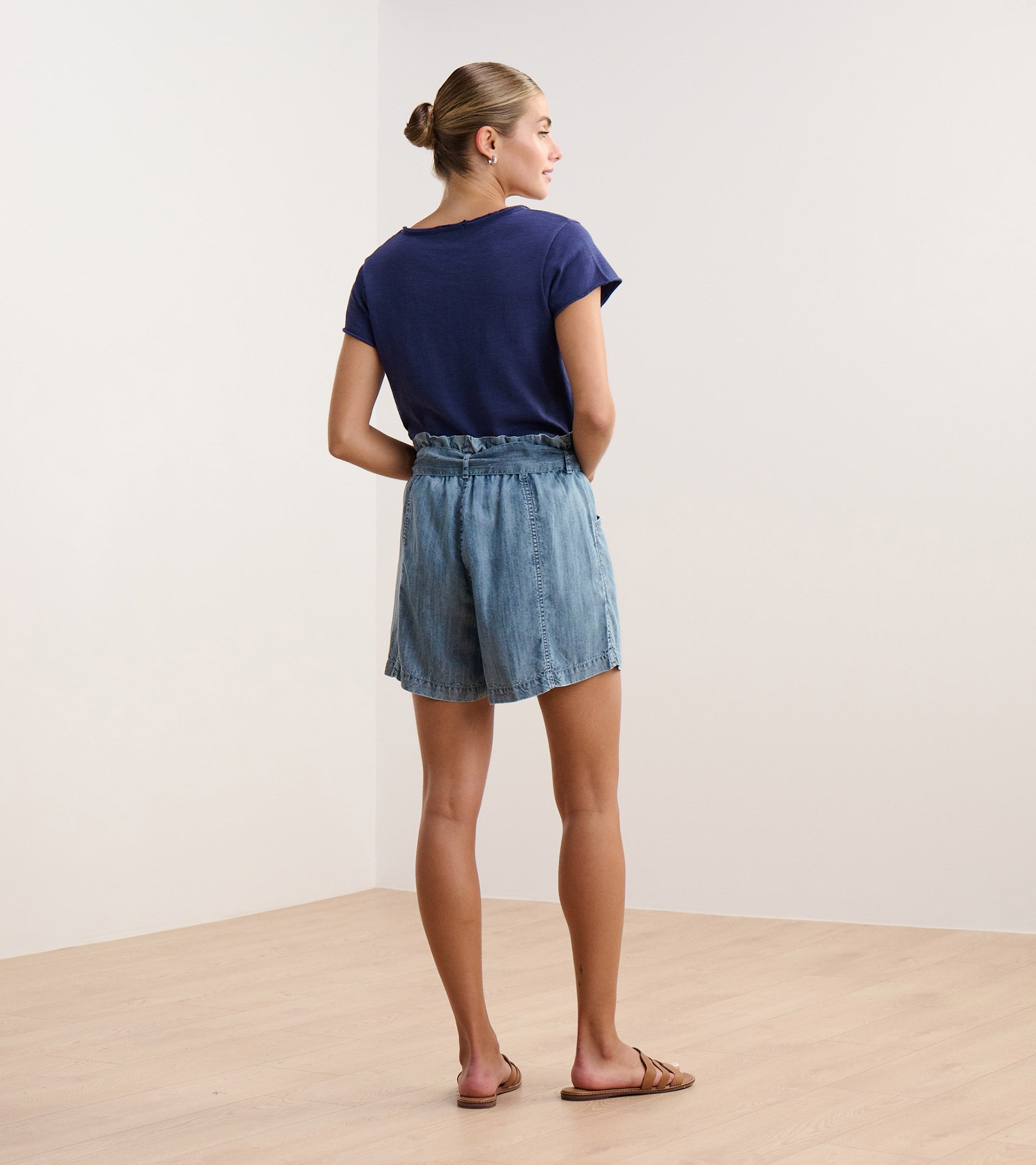 Hatley Cassie Shorts - Blue Acid Wash