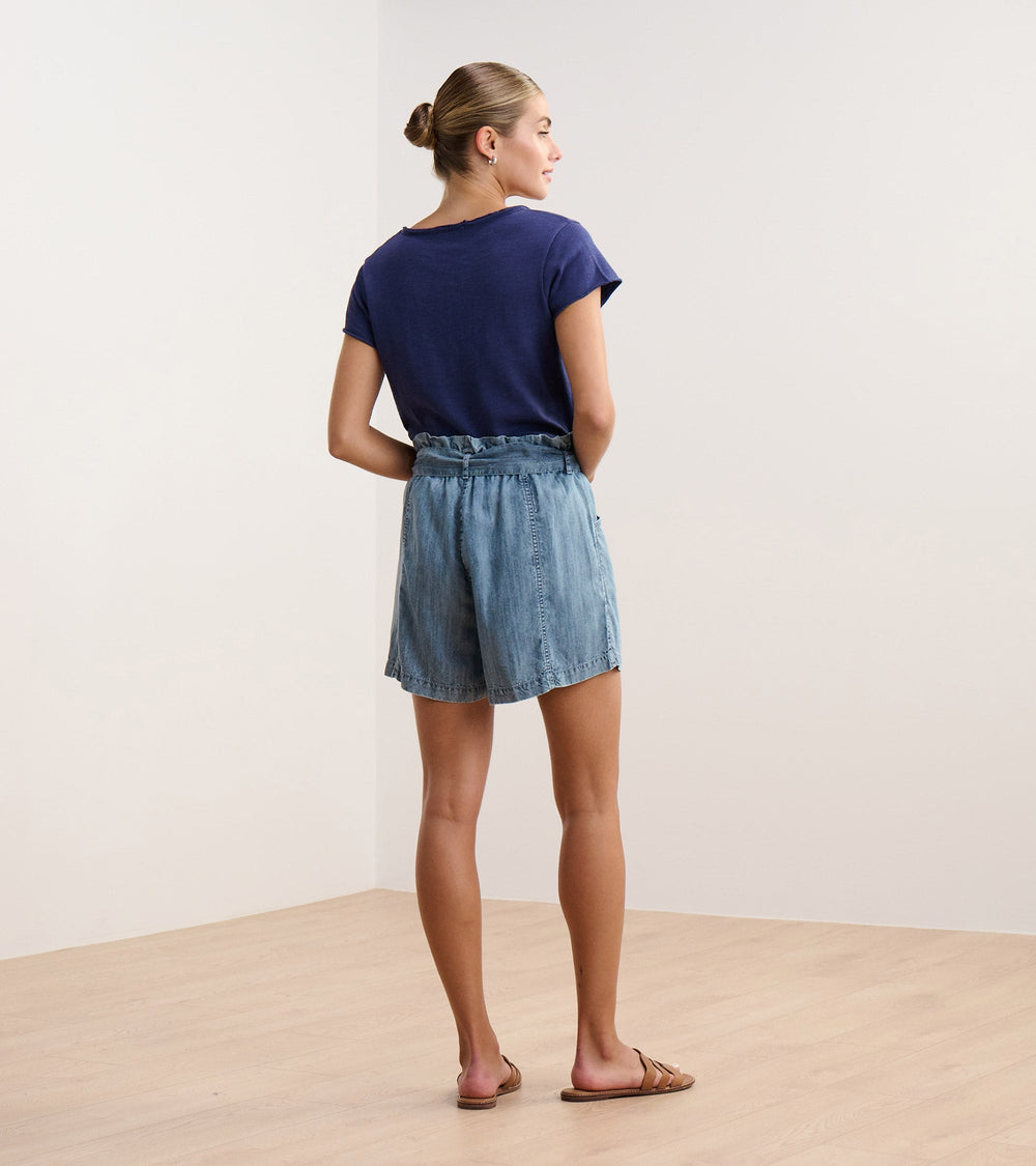 Hatley Cassie Shorts - Blue Acid Wash