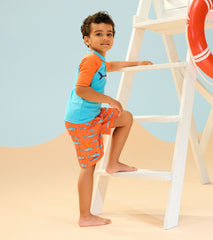 Hatley Boys Sharks Short Sleeve Rashguard