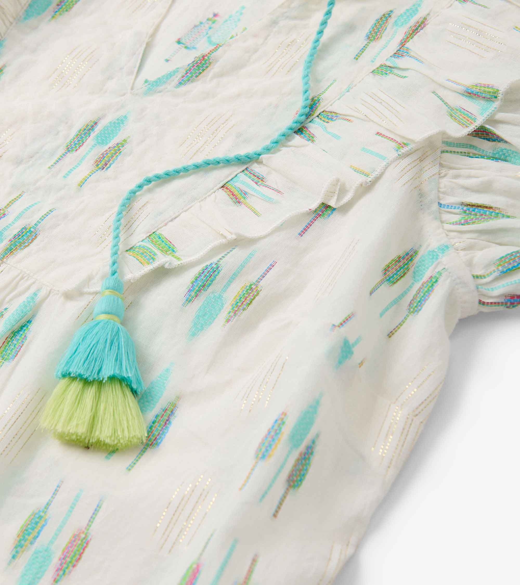 Hatley Alexa Popover - Blue Feather Ikat