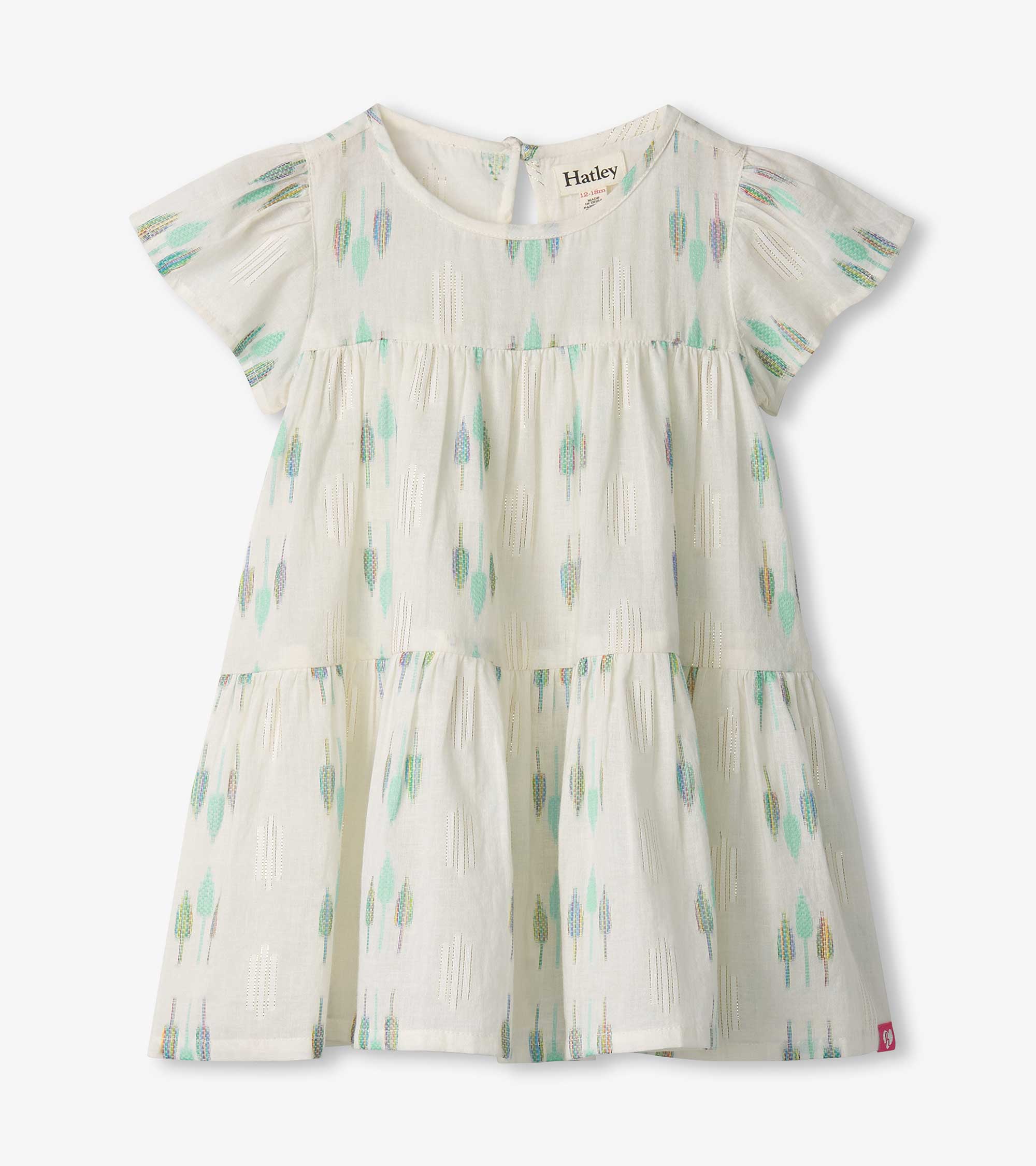 Hatley Baby & Toddler Girls Blue Feathers Woven Puff Dress