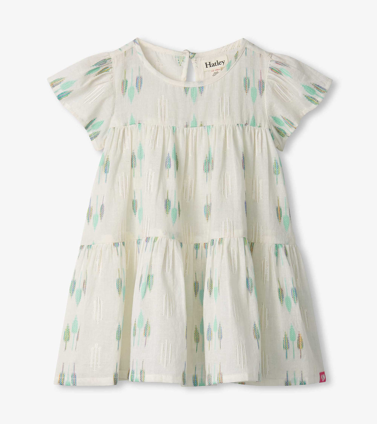 Hatley Baby & Toddler Girls Blue Feathers Woven Puff Dress