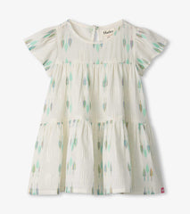 Hatley Baby & Toddler Girls Blue Feathers Woven Puff Dress