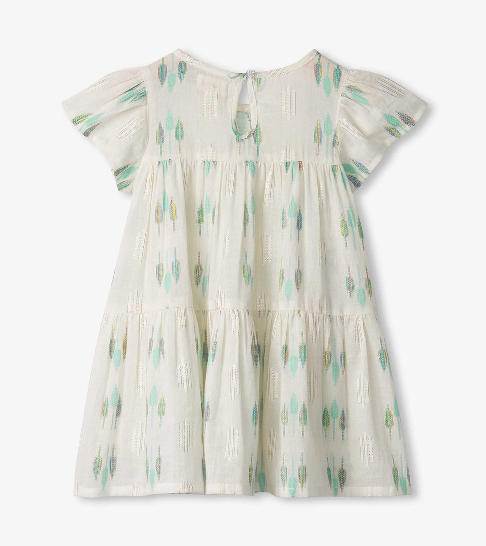 Hatley Baby & Toddler Girls Blue Feathers Woven Puff Dress