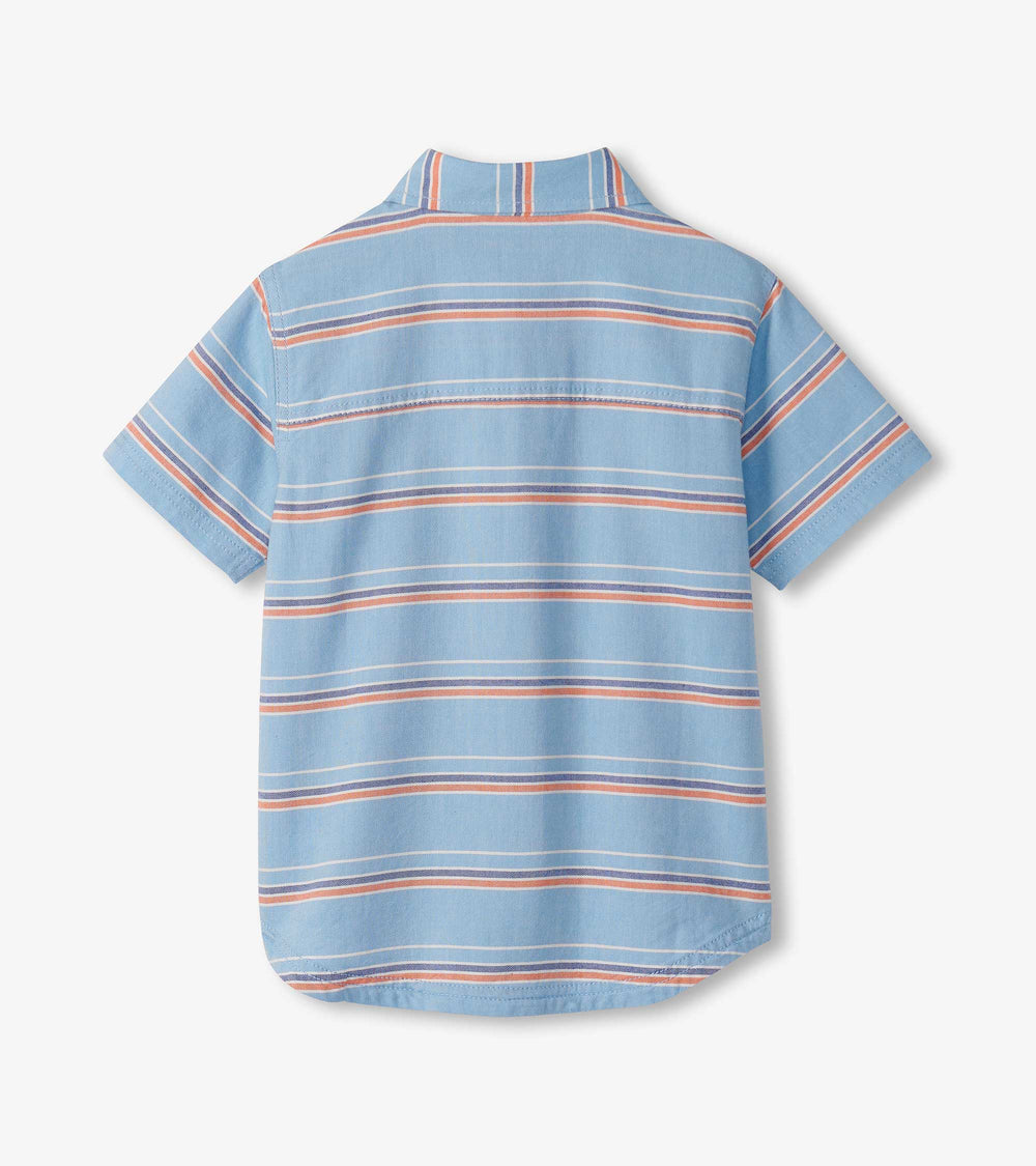 Hatley Boys Striped Blue Button Down Shirt
