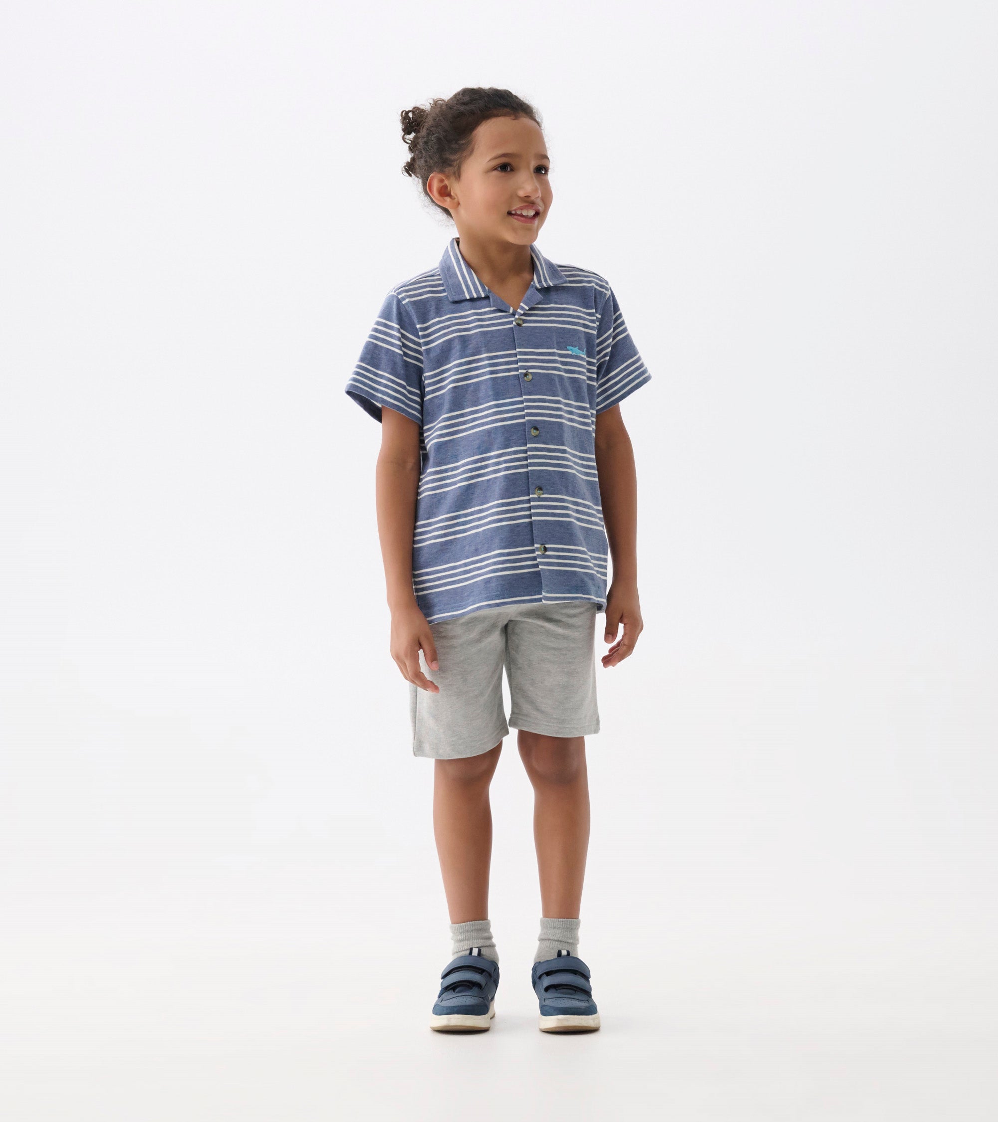 Hatley Boys Striped Nautical Jersey Button Down