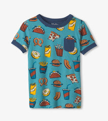 Hatley Boys Carnival Food Short Pajama Set