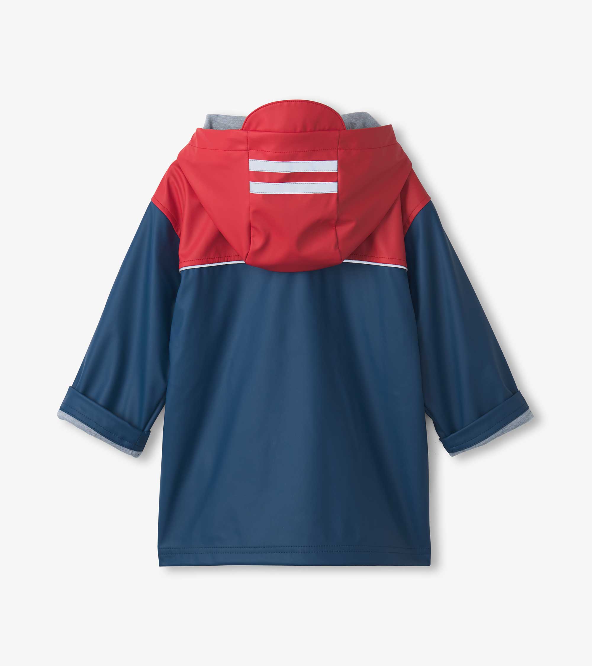 Hatley Boys Red & Navy Zip-Up Rain Jacket
