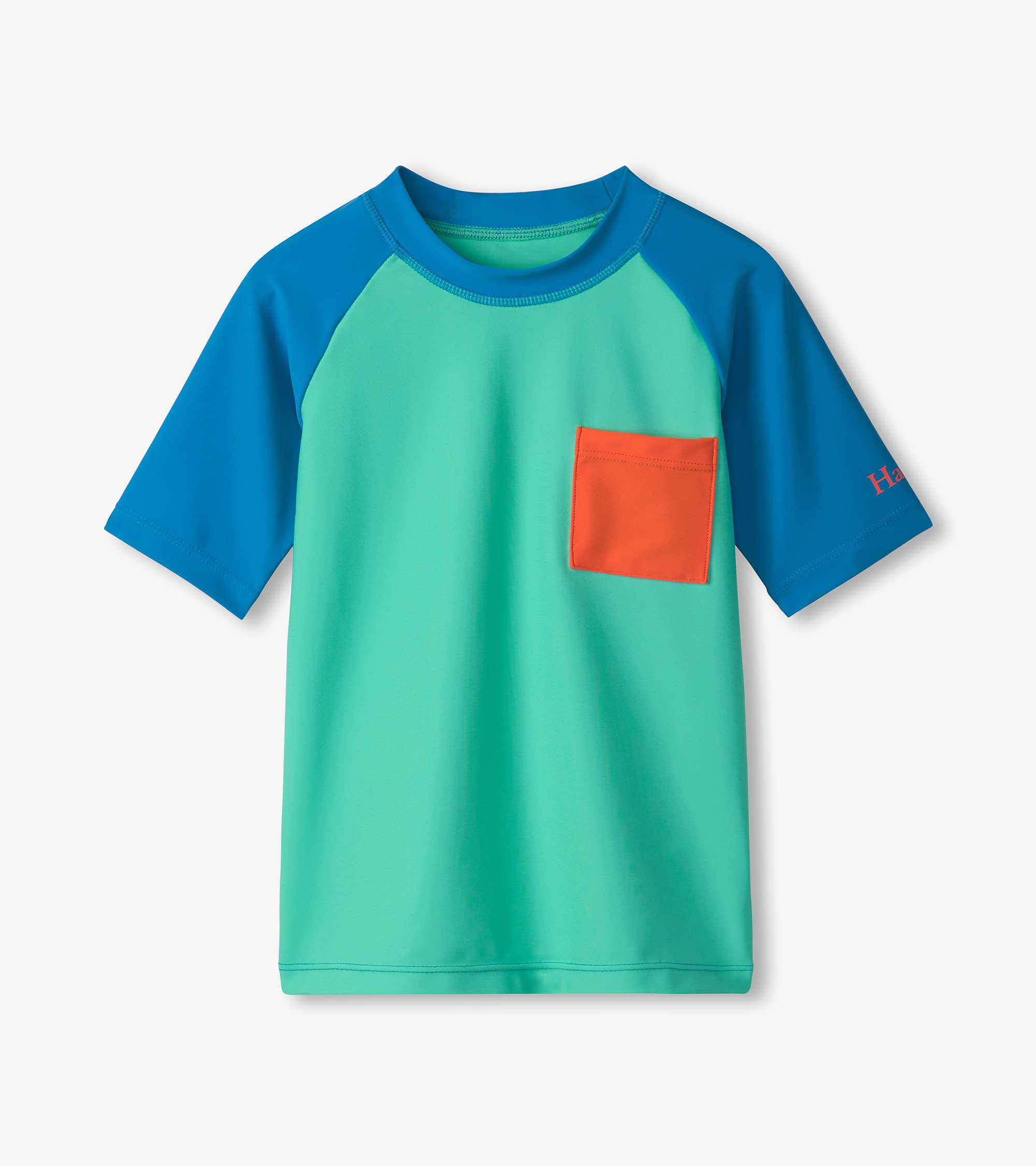 Hatley Boys Blue Short Sleeve Rashguard