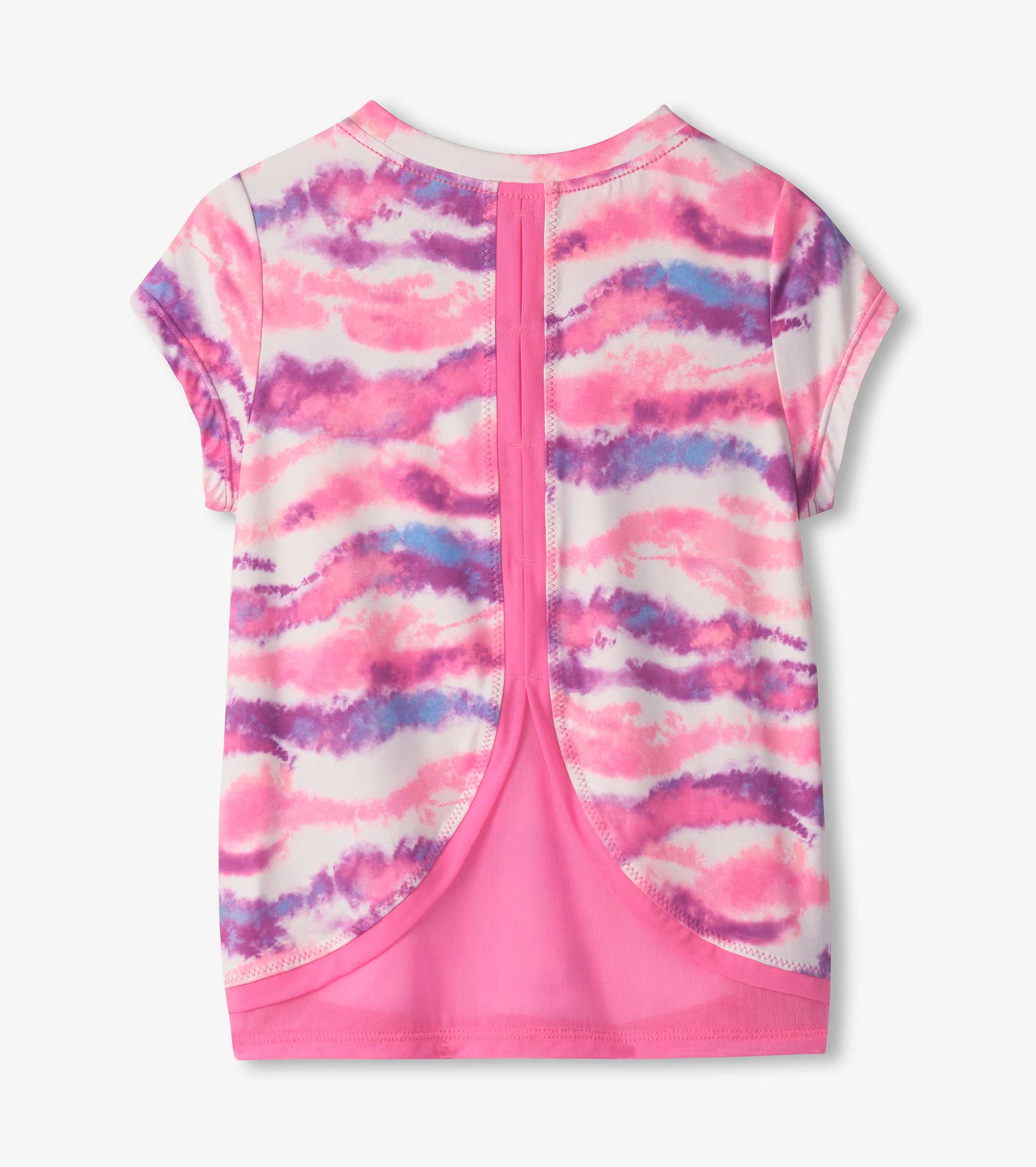 Hatley Girls Candy Ombre Mesh Trim T-Shirt