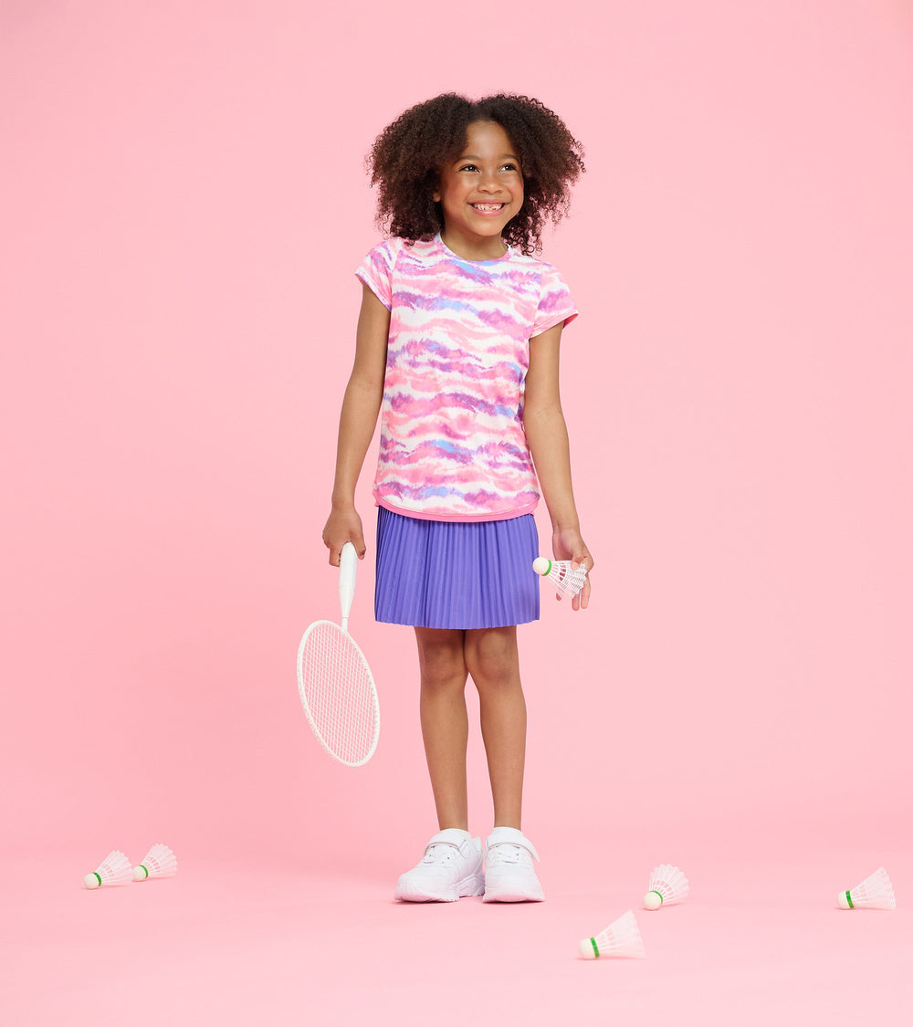 Hatley Girls Candy Ombre Mesh Trim T-Shirt