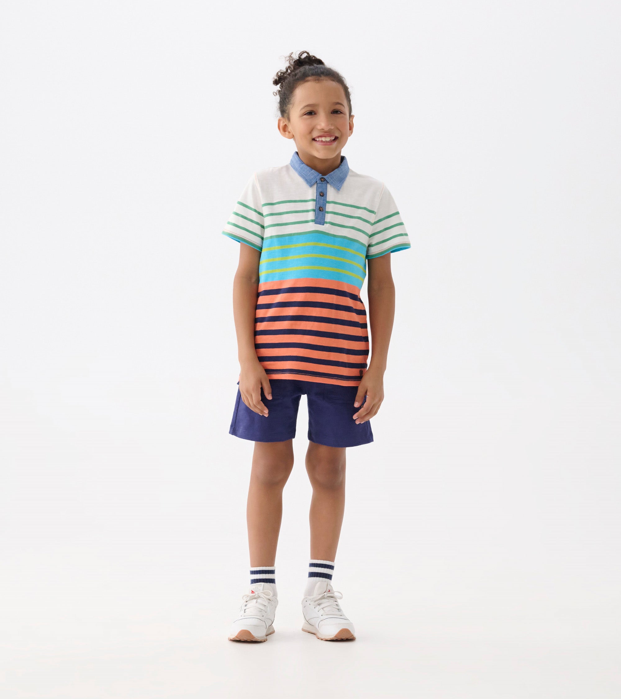 Hatley Boys Spring Stripes Polo Tee