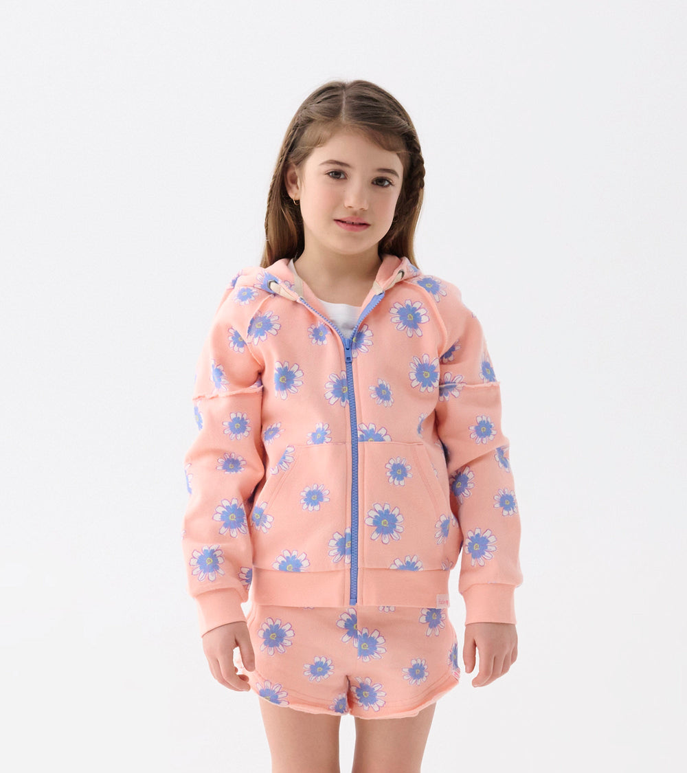 Hatley Girls Doodle Daisy Pull On Shorts
