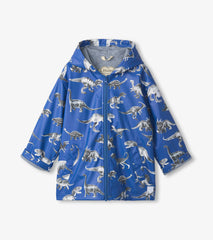 Hatley Boys Dino Extinction Zip-Up Rain Jacket