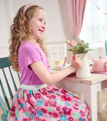 Hatley Girls Daisy Sequins Sequin Tulle Skirt
