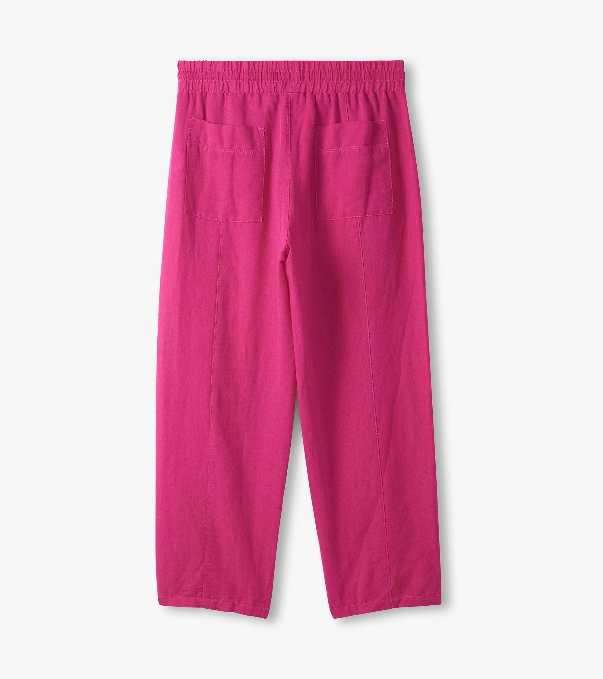 Hatley Straight Leg Linen Pants - Fuchsia