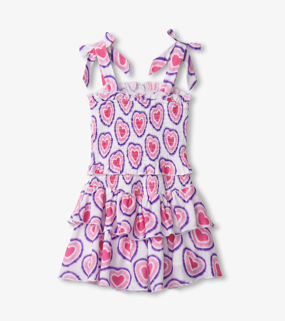 Hatley Girls Glowing Hearts Smocked Angel Dress