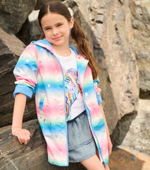 Hatley Girls Glitter Star A-Line Swing Jacket