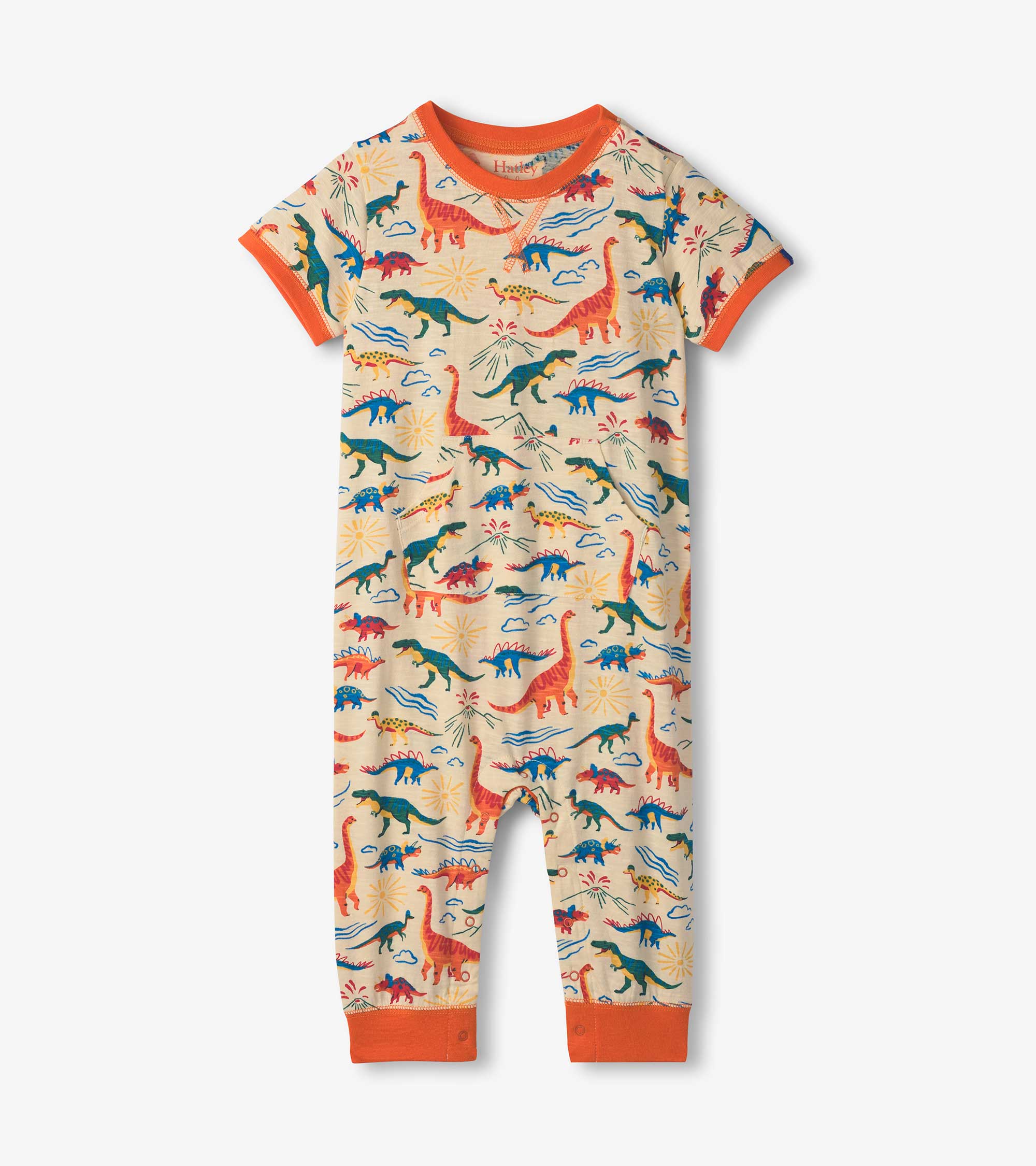 Hatley Baby & Toddler Boys Happy Dino Jersey Romper