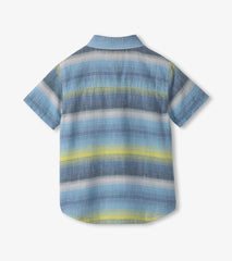 Hatley Boys Lime Green Stripes Button Down Shirt
