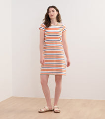 Hatley Cici A-Line Dress - Melon Stripes