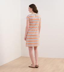 Hatley Cici A-Line Dress - Melon Stripes