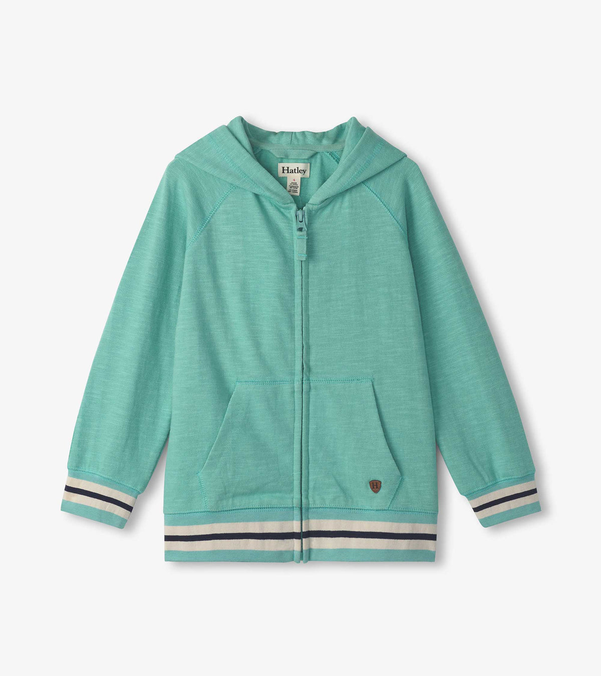 Hatley Boys Nile Blue Zip-Up Hoodie