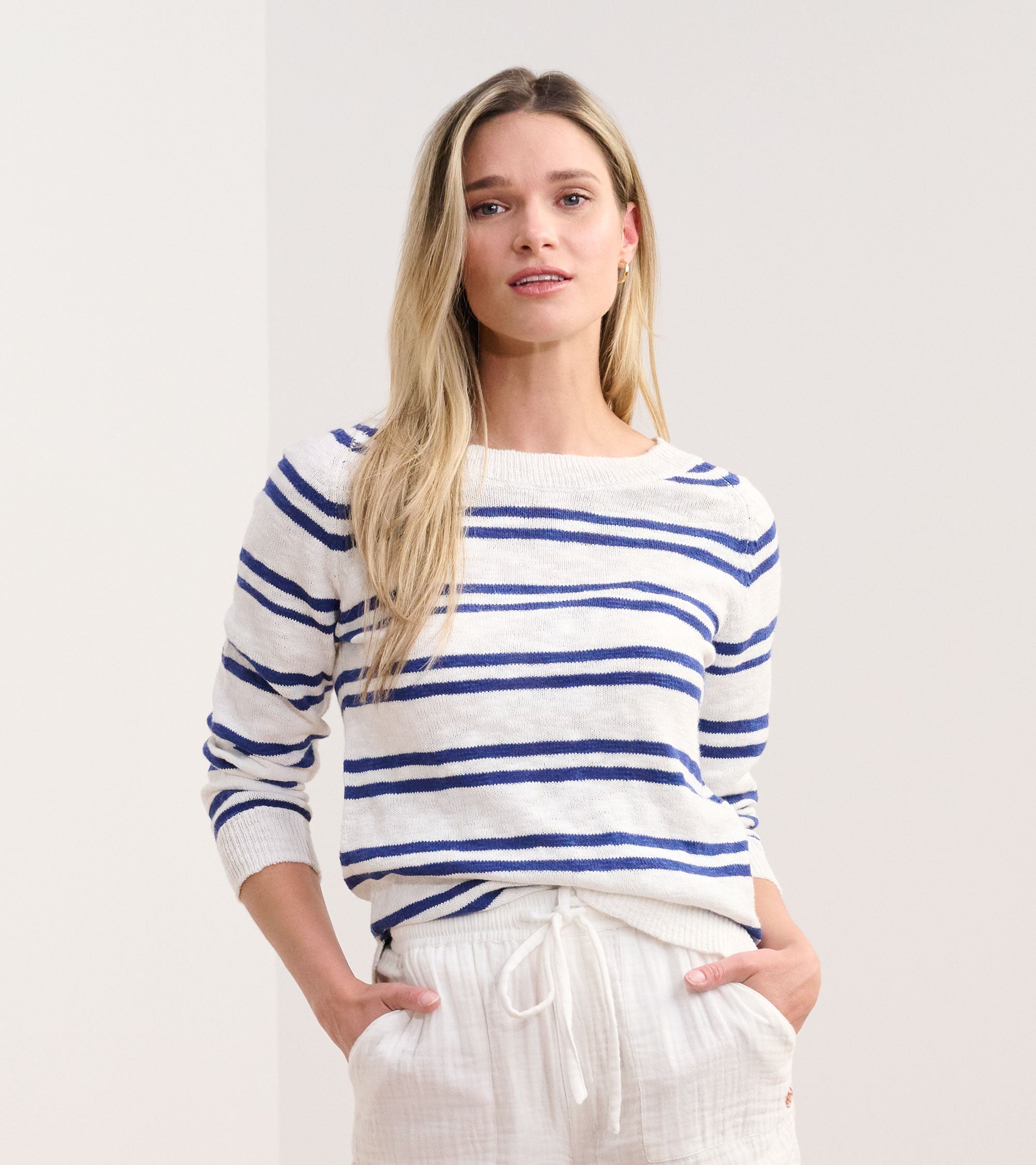 Hatley Mariner Sweater - Navy and White Stripes
