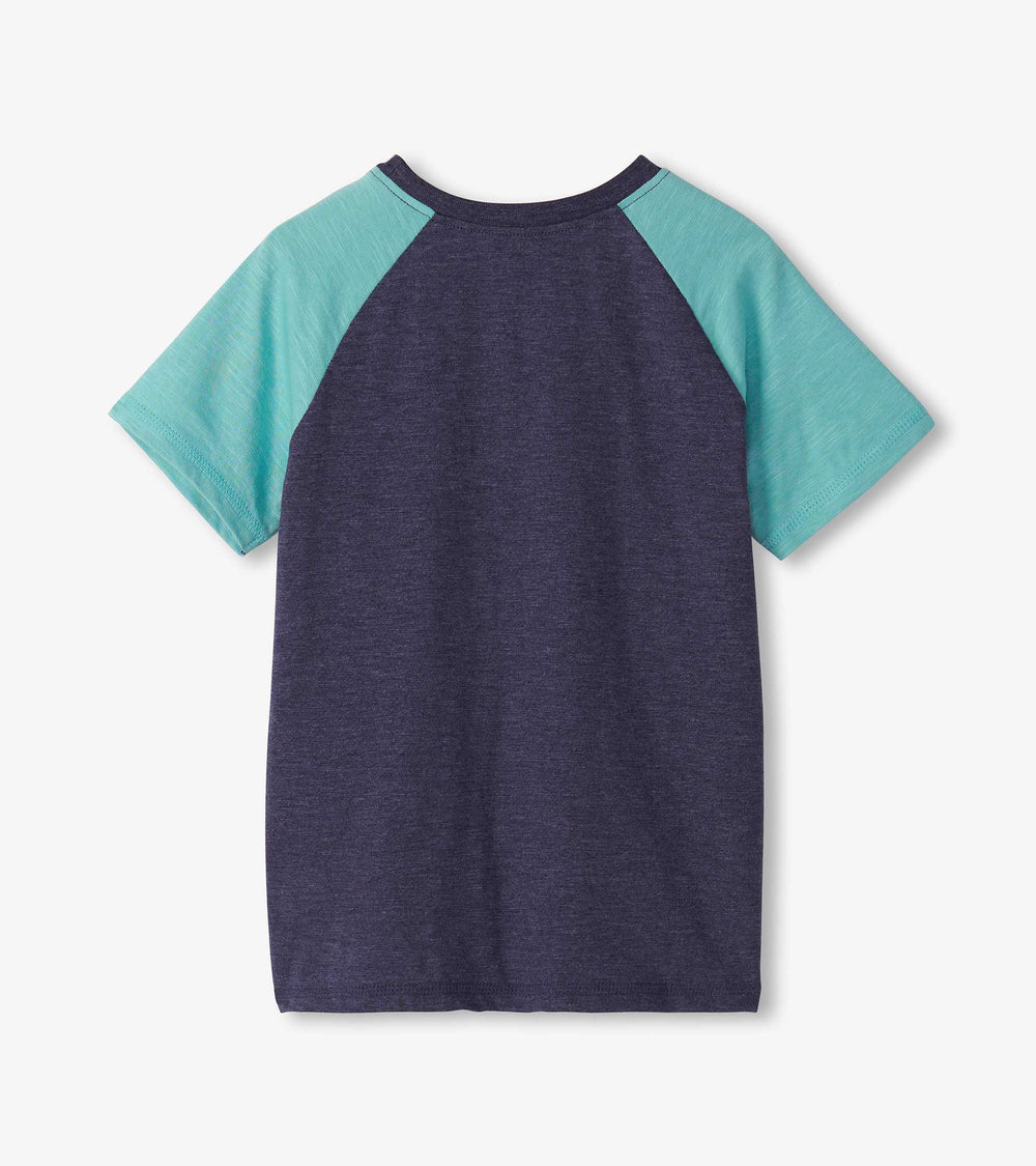 Hatley Boys T-Rex Raglan T-Shirt