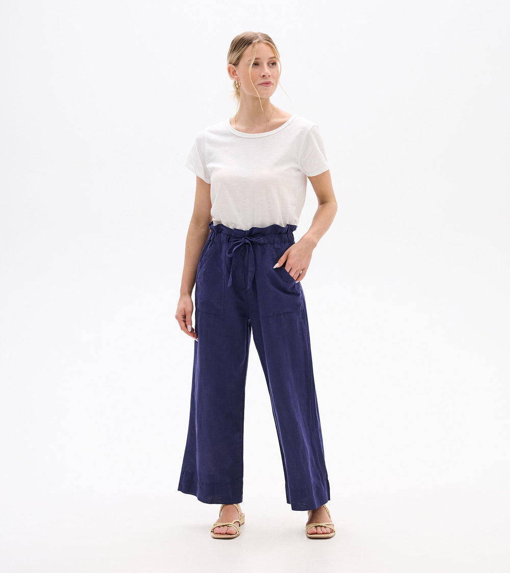 Hatley Tie Front Pants - Patriot Blue