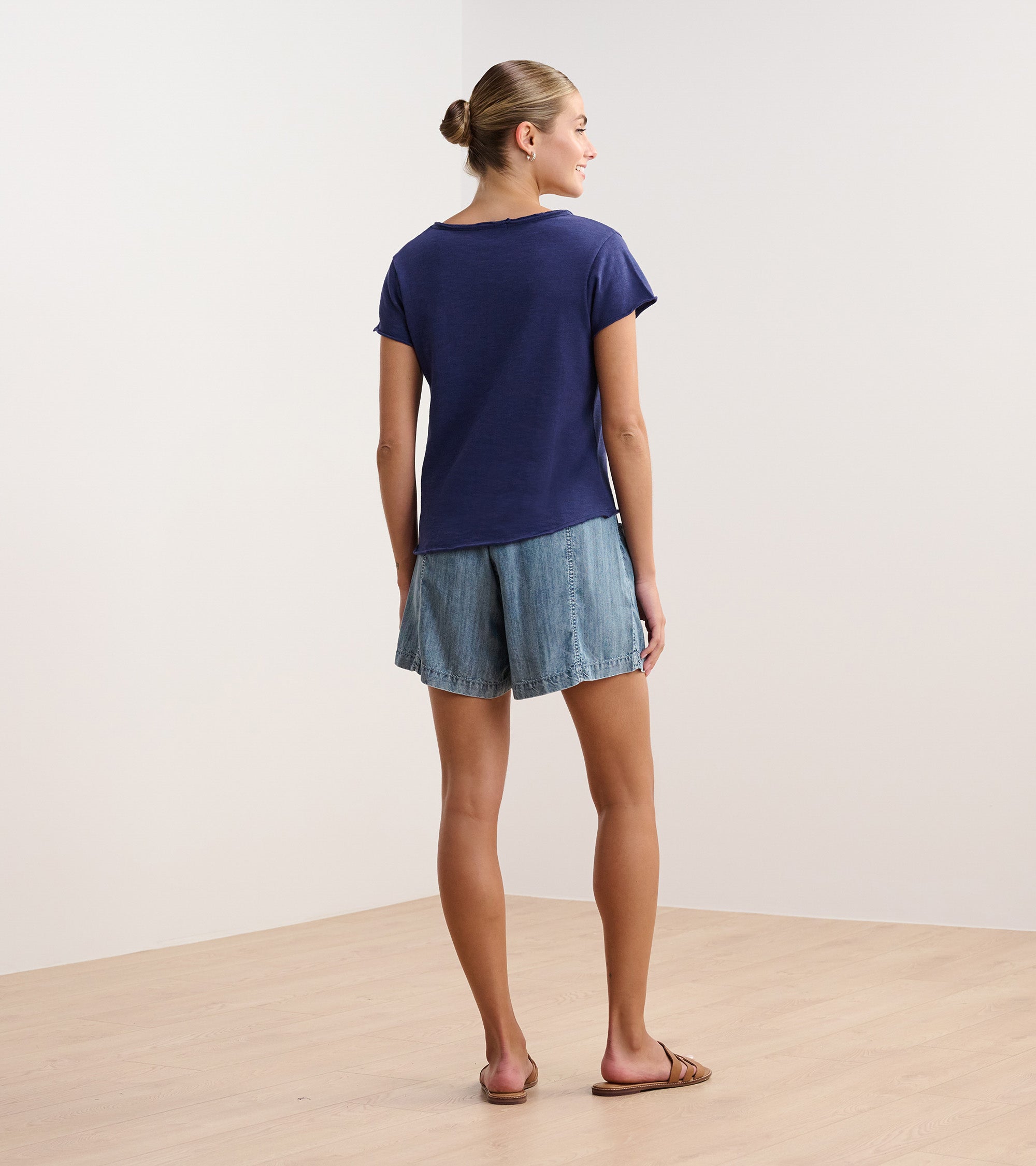 Hatley Sadie V-Neck Tee - Patriot Blue