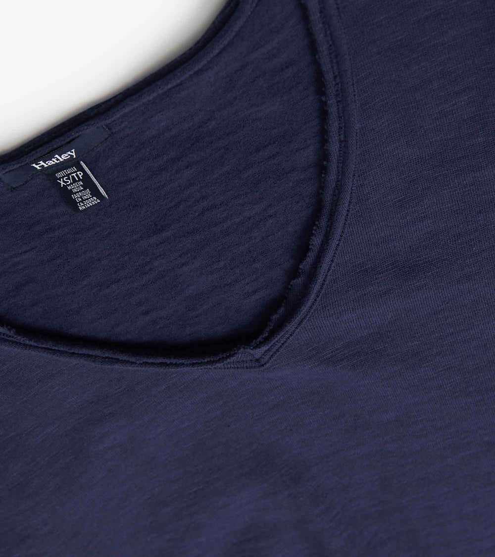 Hatley Sadie V-Neck Tee - Patriot Blue