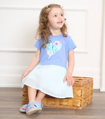 Hatley Baby & Toddler Girls Wild Flower Heart Layered Dress