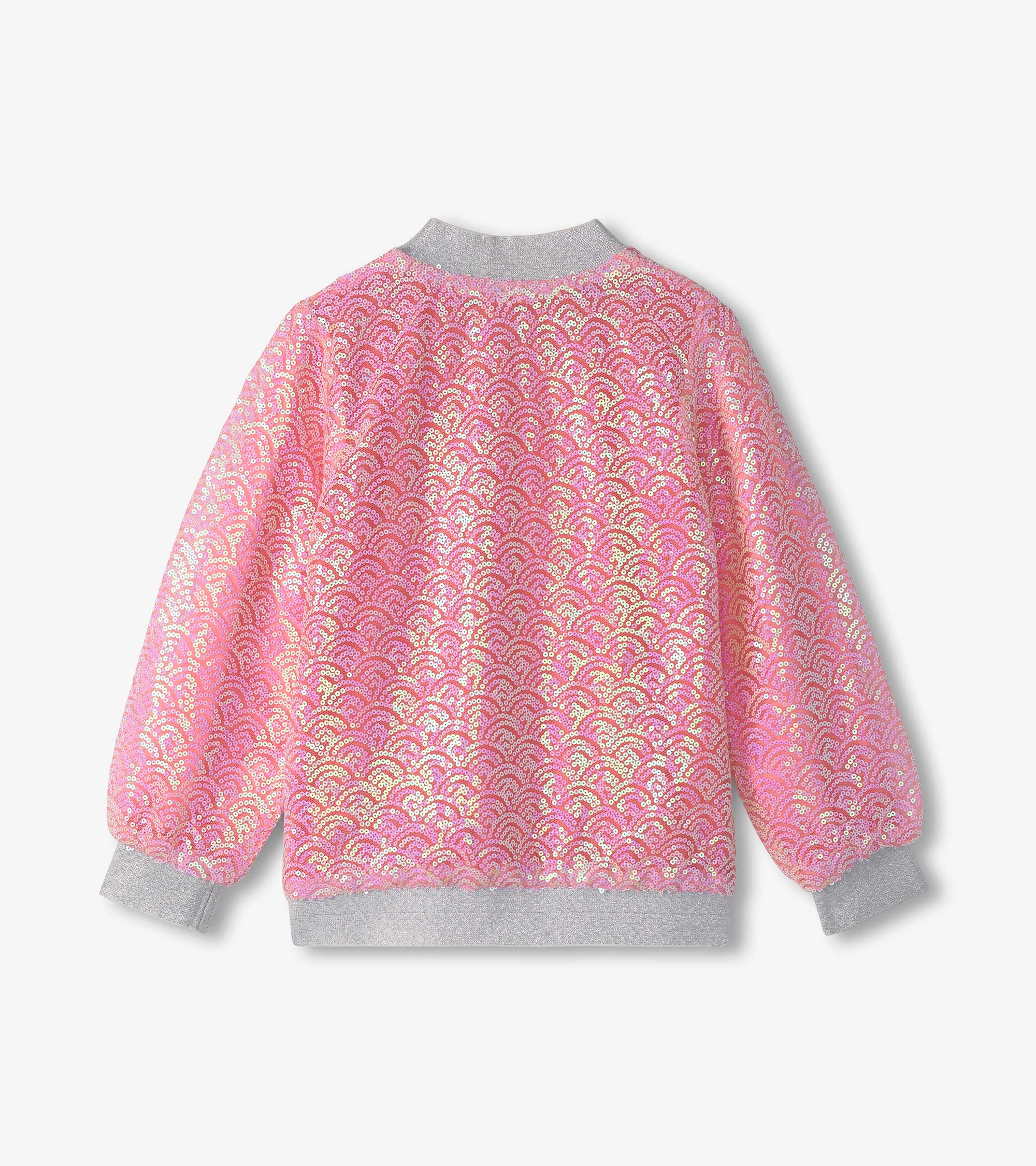 Hatley Girls Pearl Mermaid Sequined Bomber Jacket