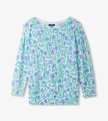 Hatley 3/4 Sleeve Knit Breton - Painted Flowers