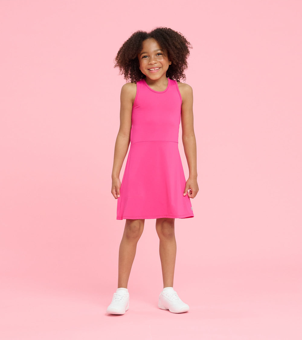 Hatley Girls Pink Active A-Line Dress