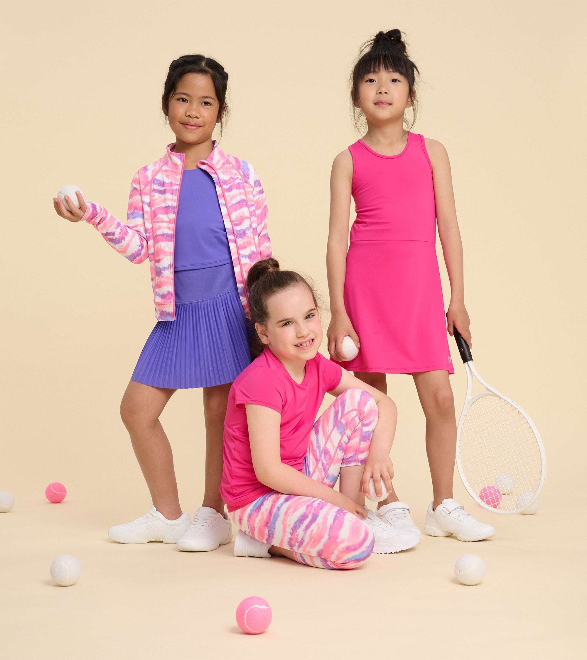 Hatley Girls Pink Active A-Line Dress