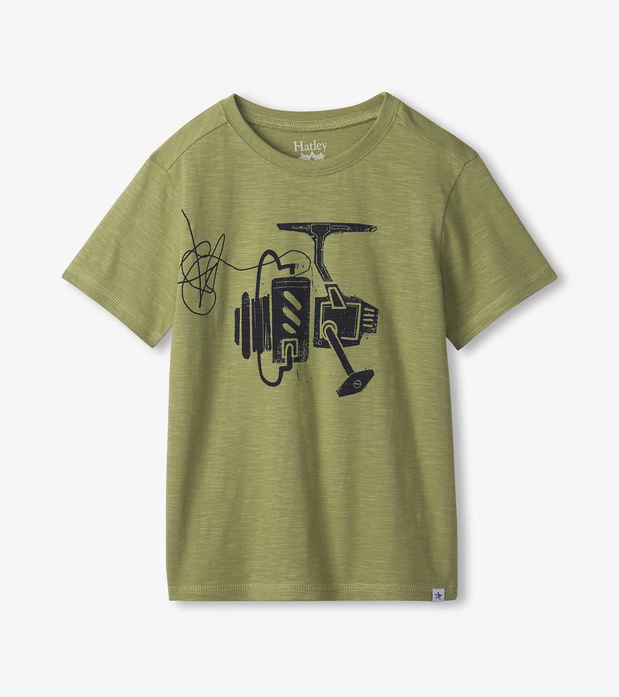 Hatley Boys Fishing Reel Graphic Tee