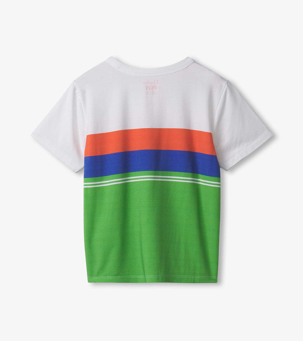 Hatley Boys Spring Color Block Color Block Bamboo T-Shirt